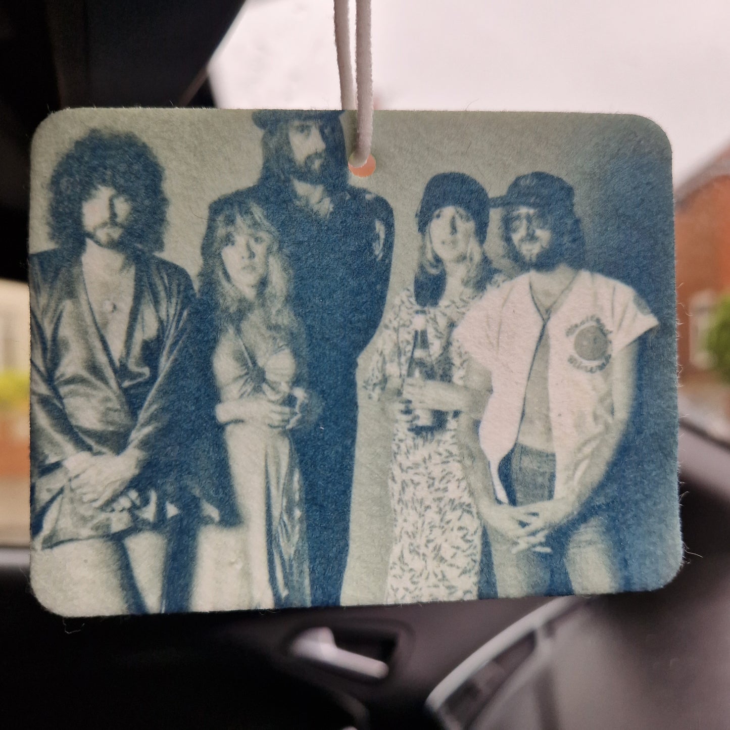 fleetwood  mac group image picture car air freshener photo gift for music lover landscape qty 1