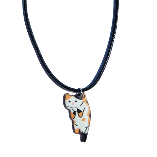 calico cat necklace cat jewellery uk