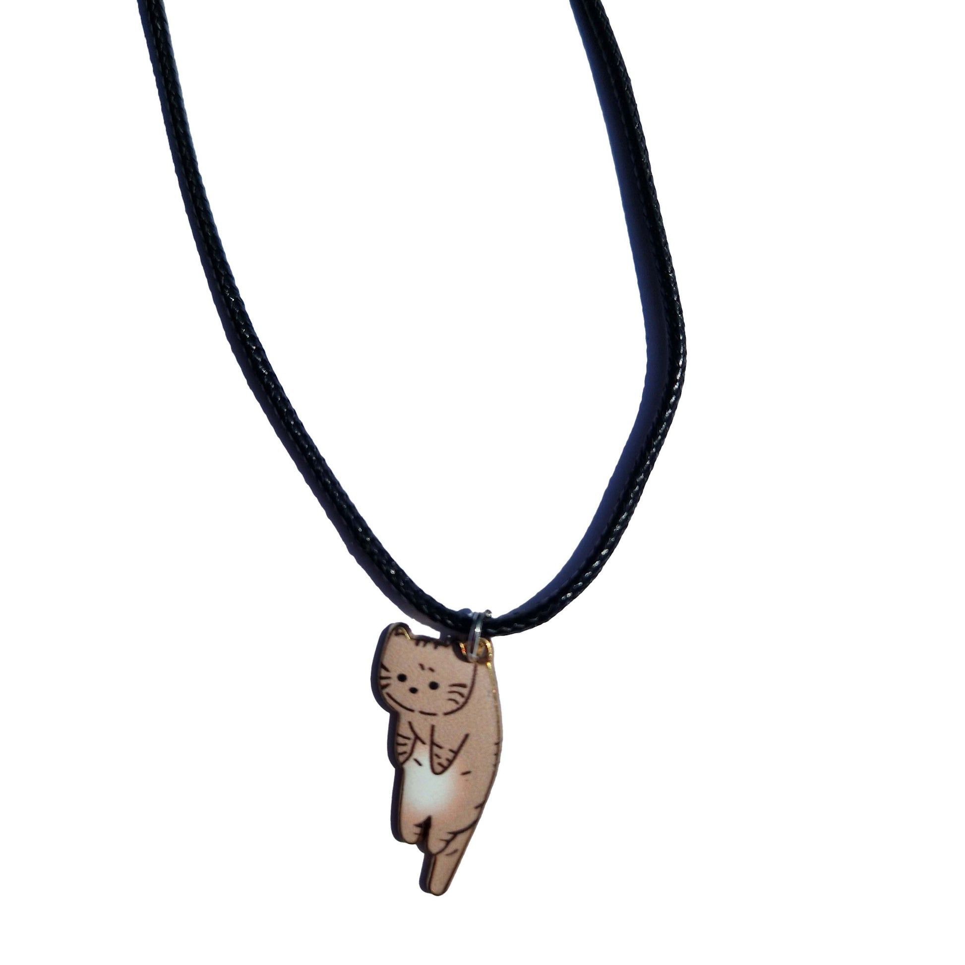 tan cat necklace | cord necklaces uk