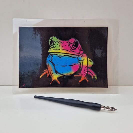 frog art scratch art prints uk 