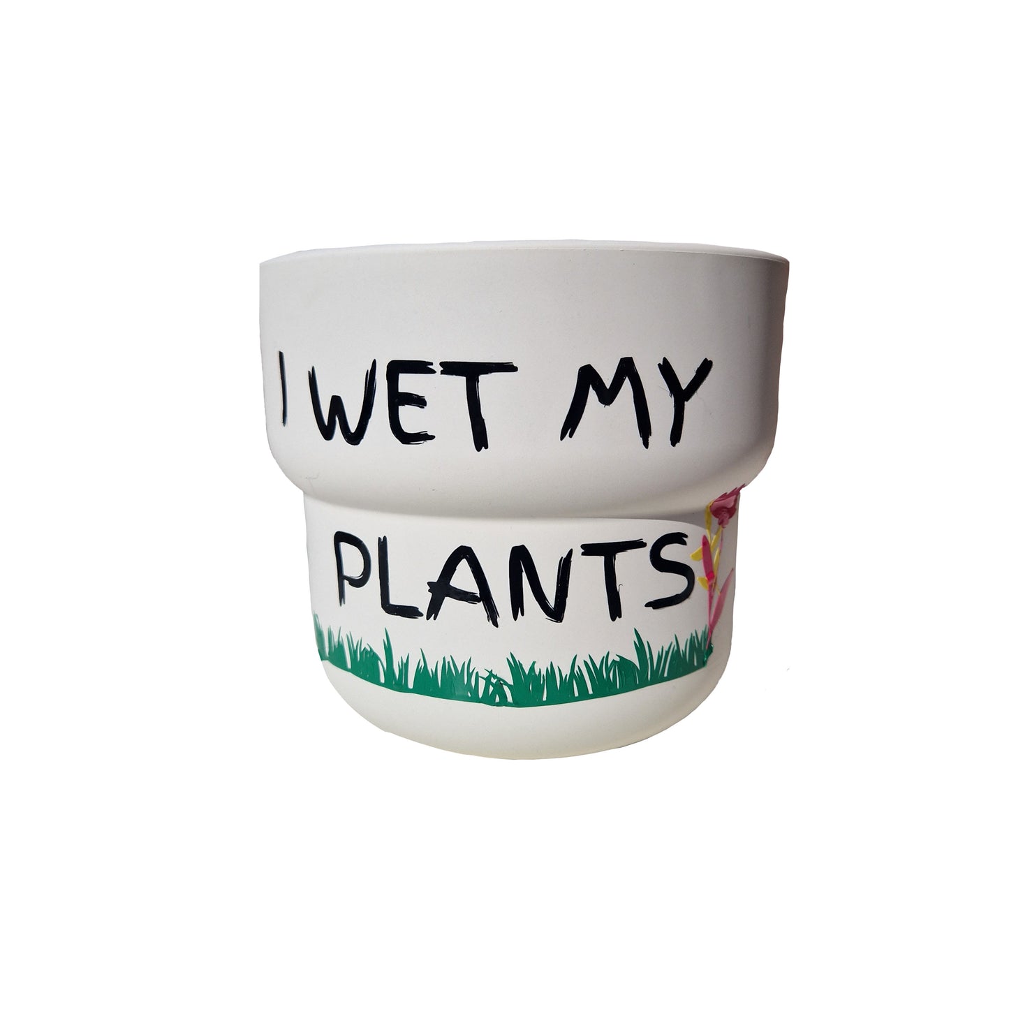 i wet my plants plastic funny novelty plant pot uk