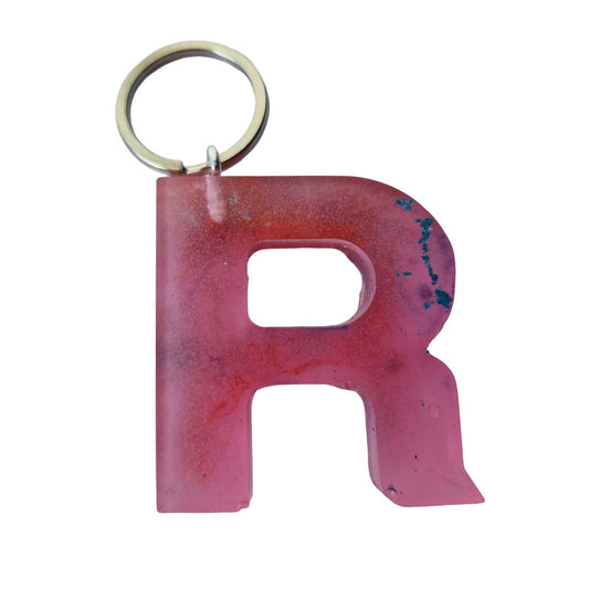 initial R letter keyring