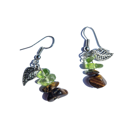 leaf drop earrings uk