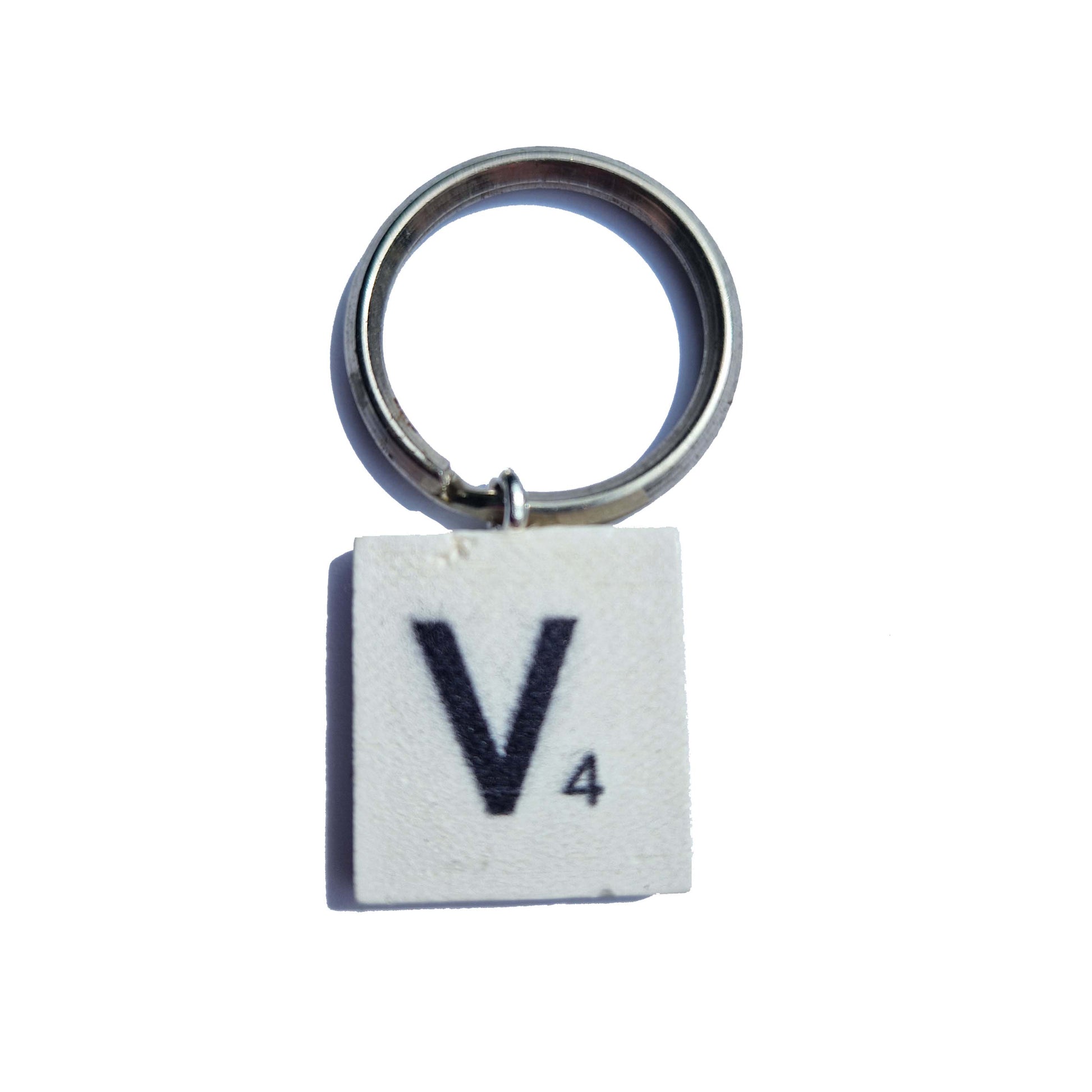 car keyrings initial V letter keyr ring