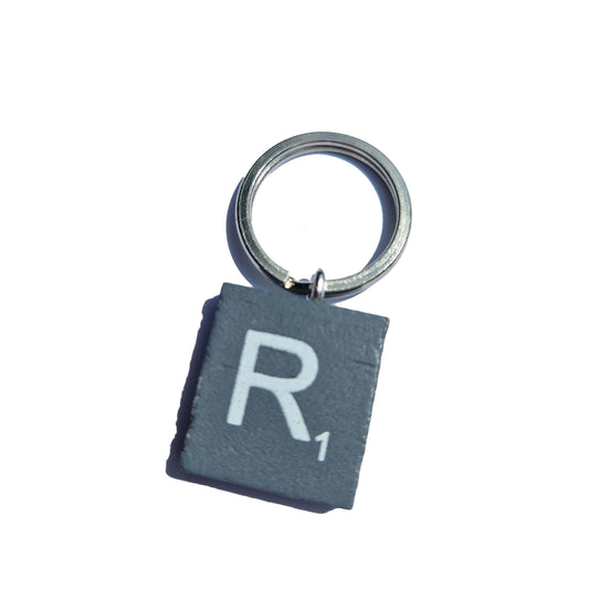 initial keyring letter r alphabet keychain