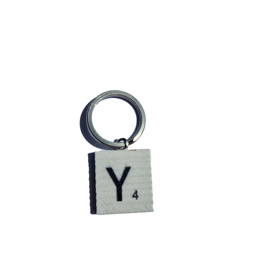 car key rings letter key chains initial y