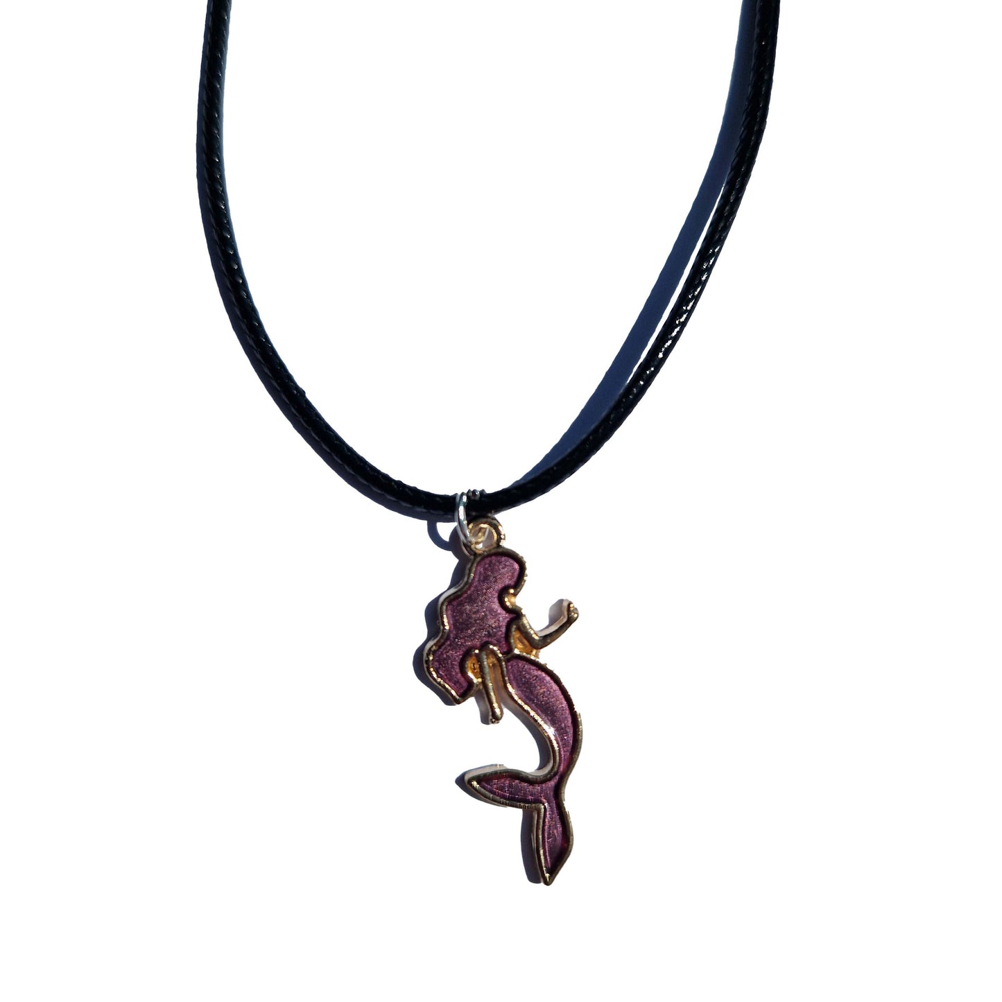 mermaid necklace uk cord necklace in purple