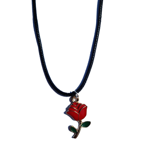 rose pendant necklace uk costume jewellery