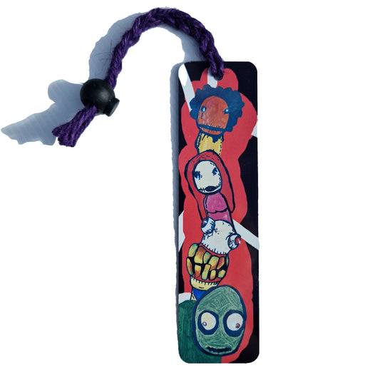 unique bookmarks for gifts hand painted salad fingers friends print