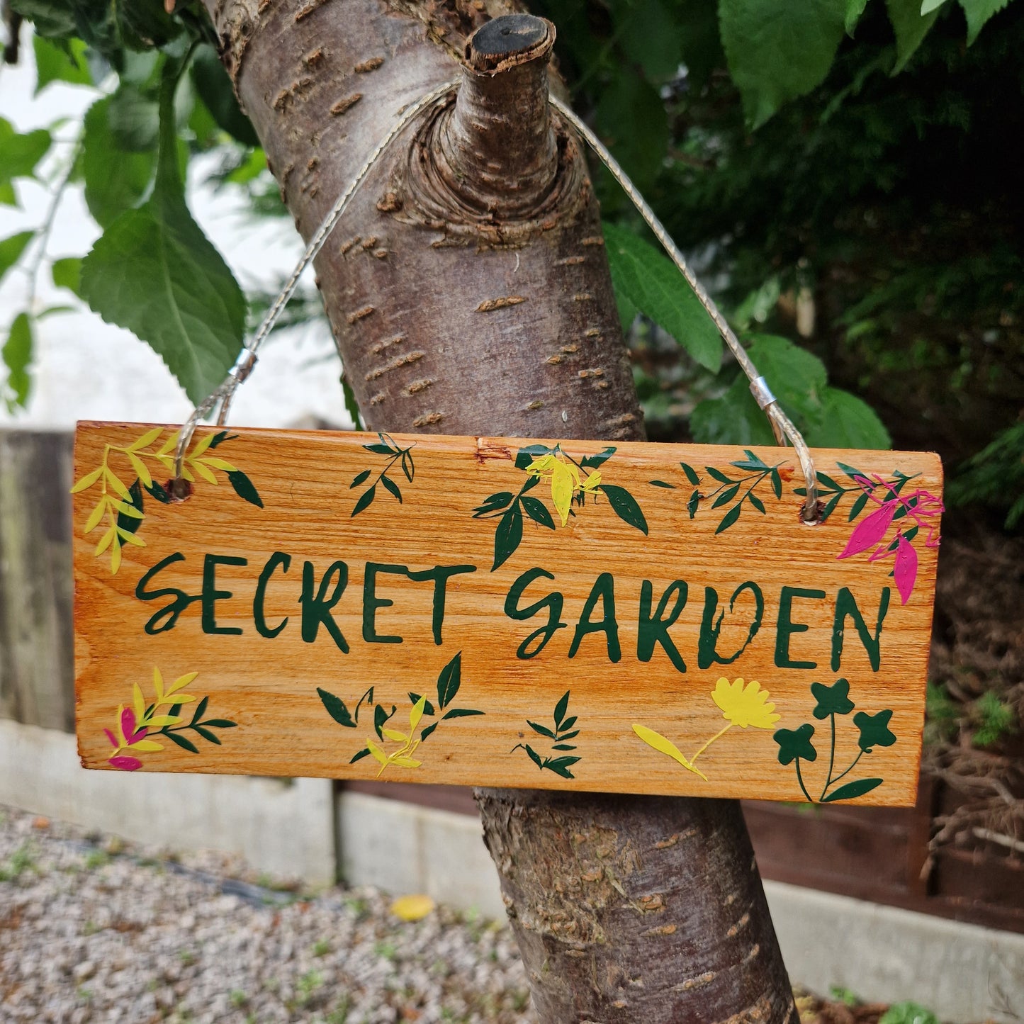 secret garden decorative sign outdoor decorative plaque for garden
