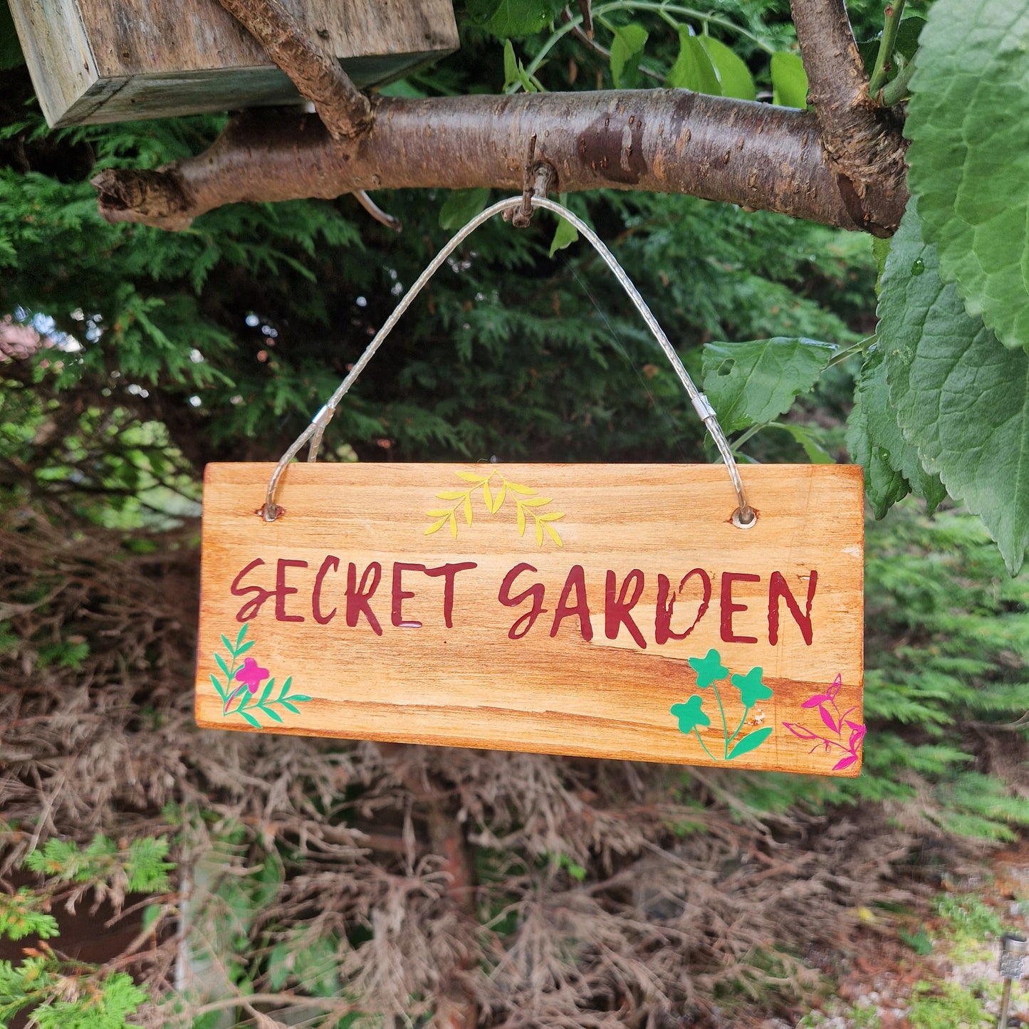 small garden gifts secret garden sign outdoor decoration