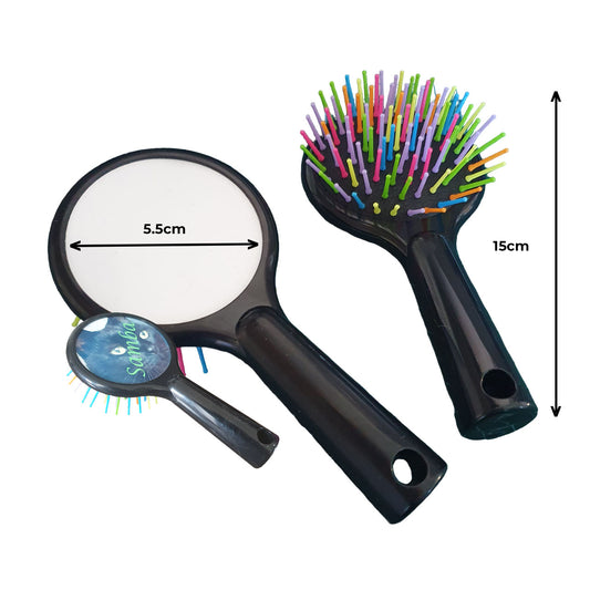 Photo gift for pets colourful brush with measurements plastic handle aluminium plate