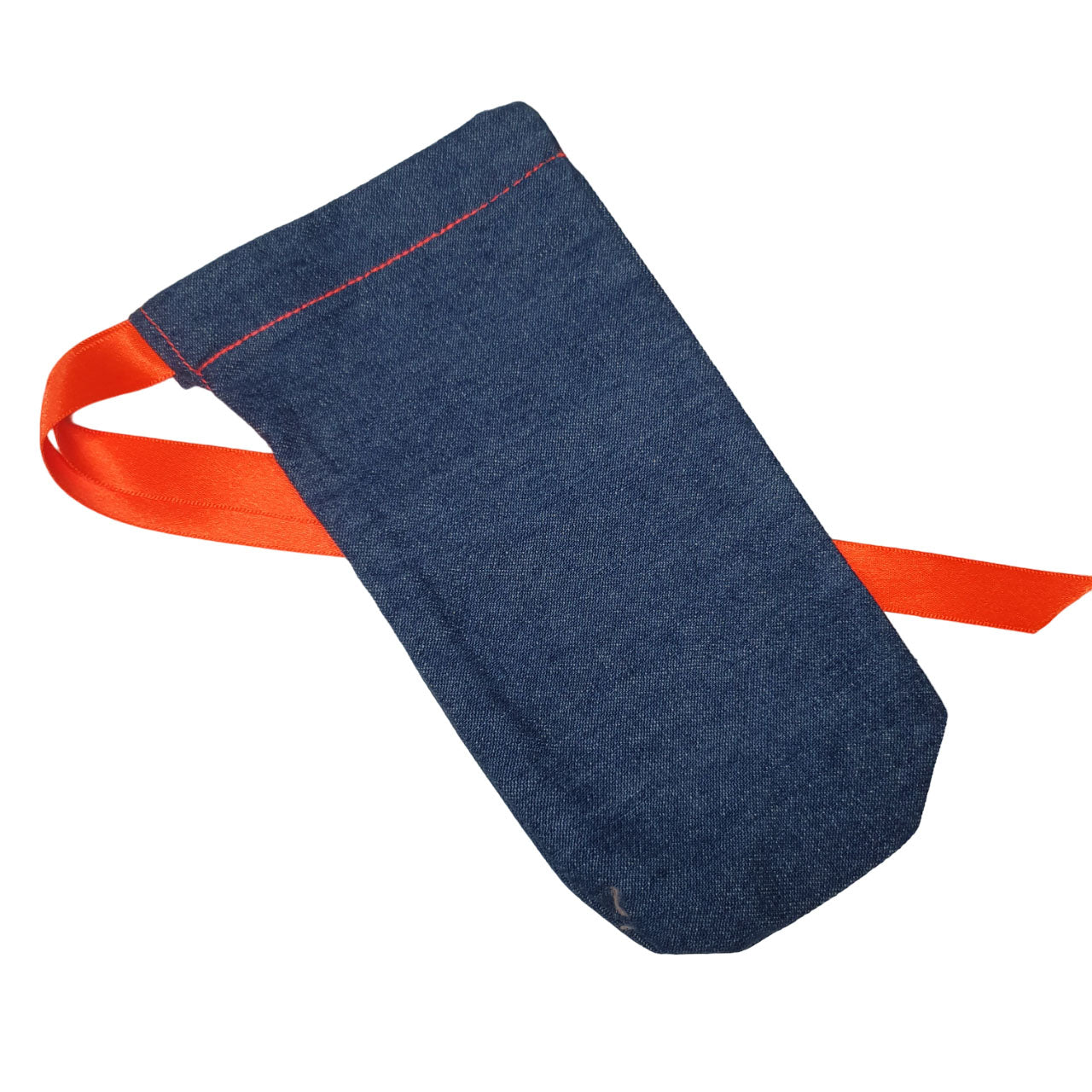 orange ribbon and thread sunglasses pouch | mobile phone sleeve blank with no text