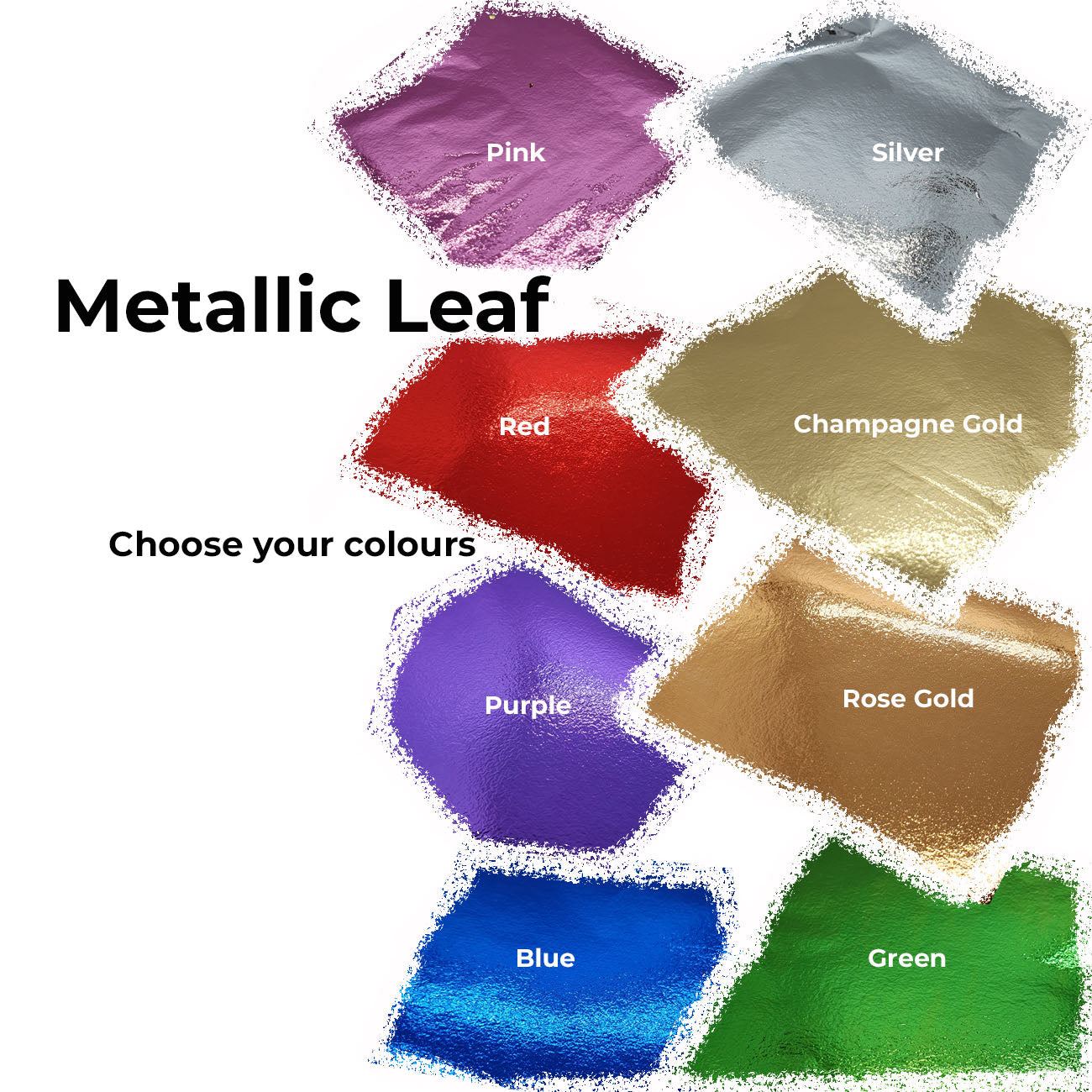 metallic foil leaf for made to order resin craft