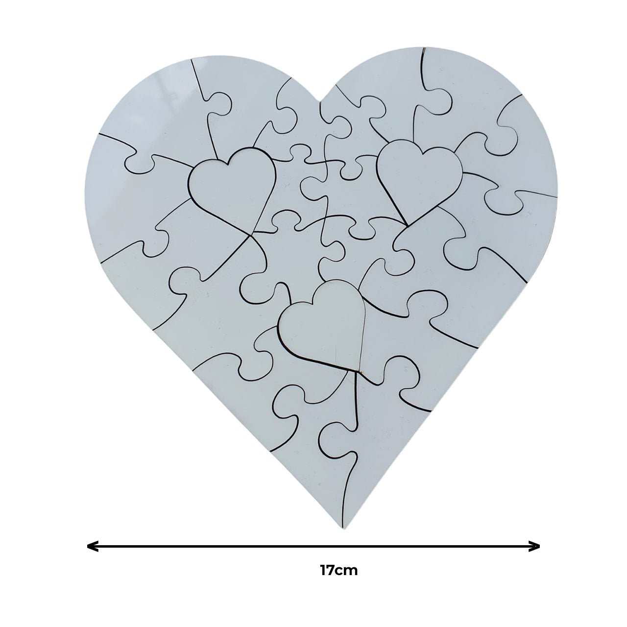 love heart jigsaw puzzle, heart in heart puzzle, sublimation printing