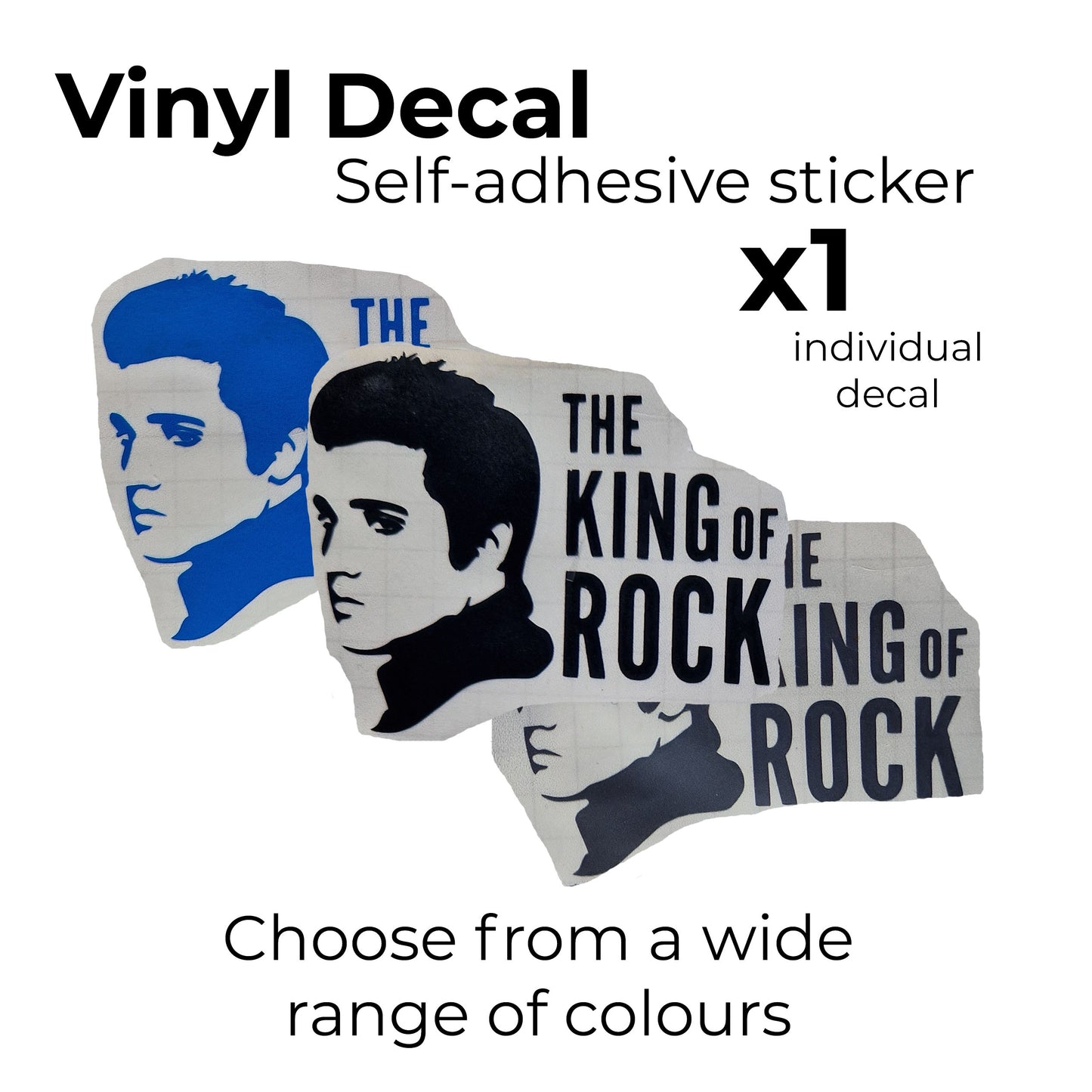 elvis presley the king of rock music sticker for car or other accessories