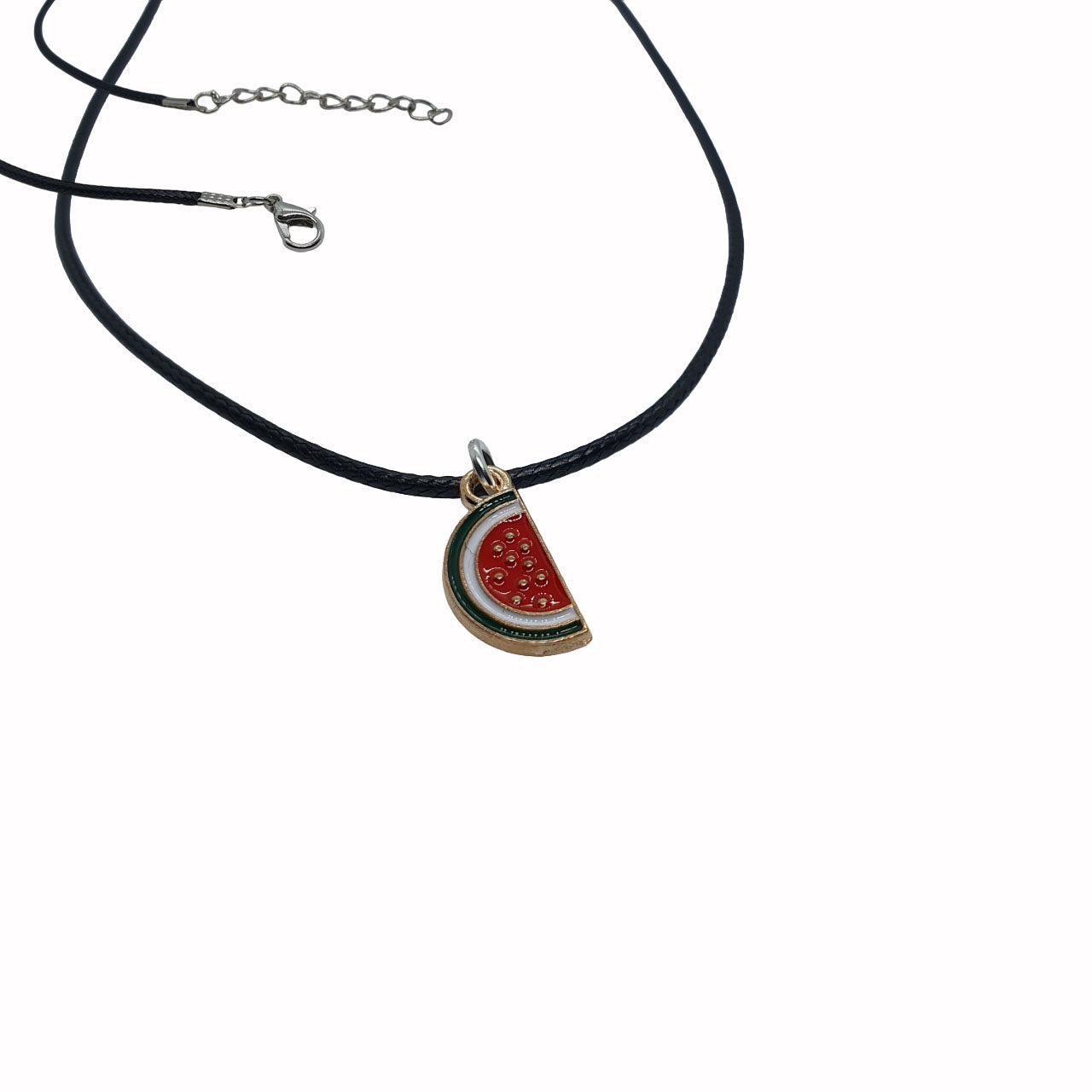 watermelon jewellery cord necklace